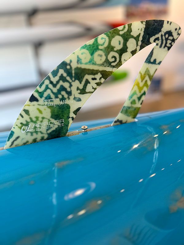サーフィン・ボディボード Larry Allison Flex Fin 9.75\" Larry Allison Flex Fin 7' volan