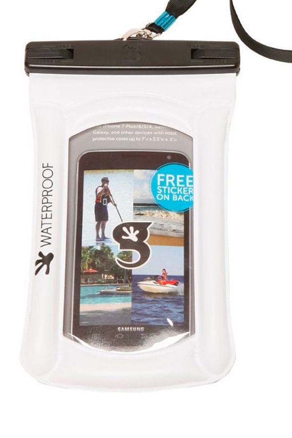 Waterproof Floating Phone Dry Bag - White Waterproof Floating Phone Dry Bag - White
