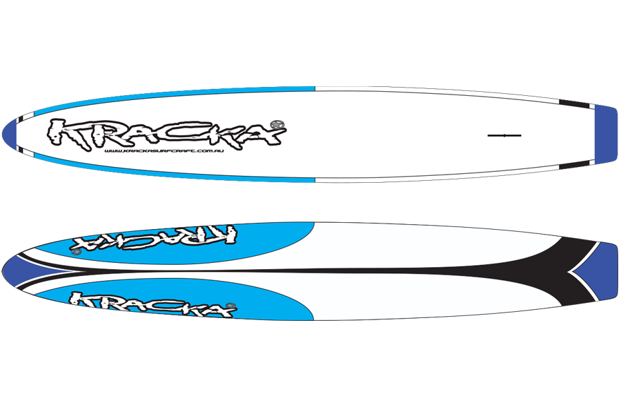 Kracka 10'6 Race prone paddleboard blue