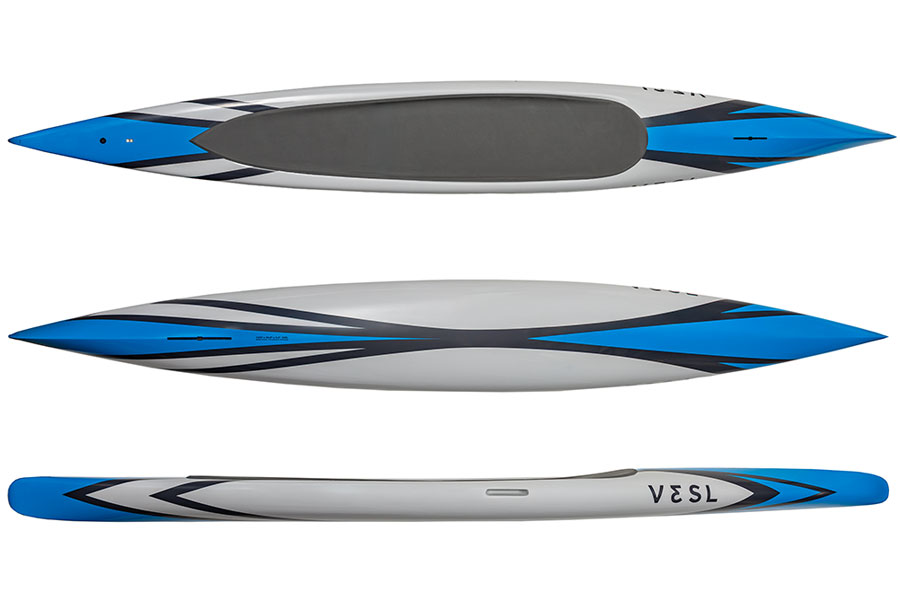 vesl prone paddleboard carbon blue