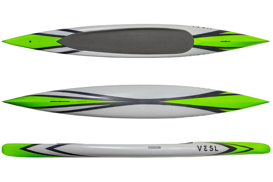 vesl prone paddleboard carbon green