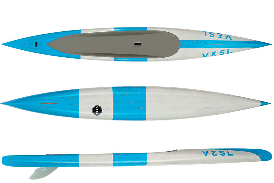 VESL 14'0 XL Bullet prone paddleboard for heavyweight paddlers