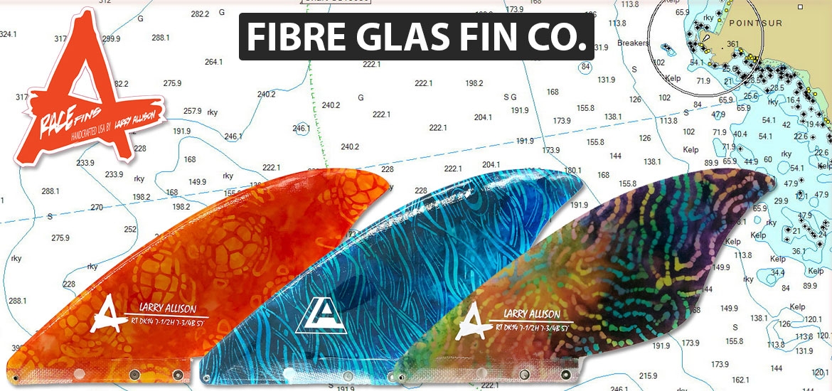 Fibre Glas Fin Co - Finologist Larry Allison Pro Box Fins Hand 
