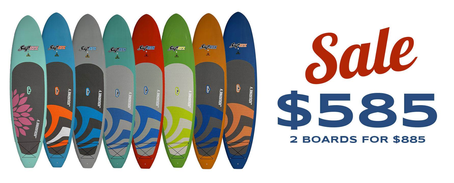 SUP ATX paddle board SALE journey